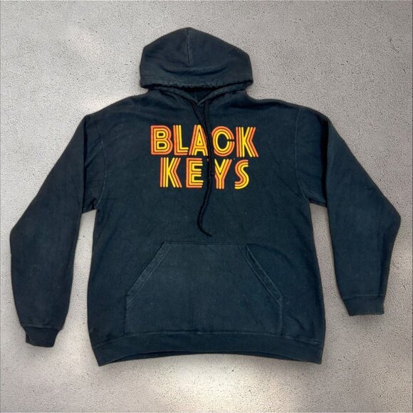 Tultex Hoodie The Black Keys Black Sweatshirt Pullover Men's Size L - Picture 2 of 14